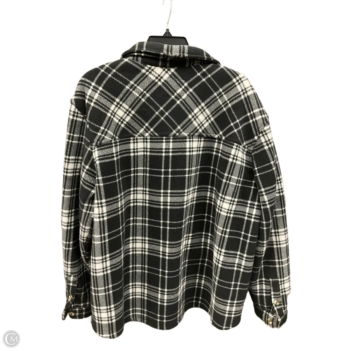 Jacket Shirt By Sage In Plaid Pattern, Size: Xxl