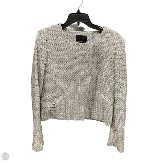 Jacket Moto By Banana Republic In Grey, Size: M