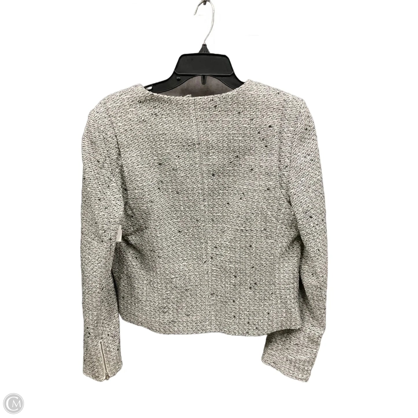 Jacket Moto By Banana Republic In Grey, Size: M