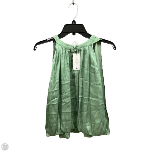 Top Sleeveless Basic By Current Air In Green, Size: M
