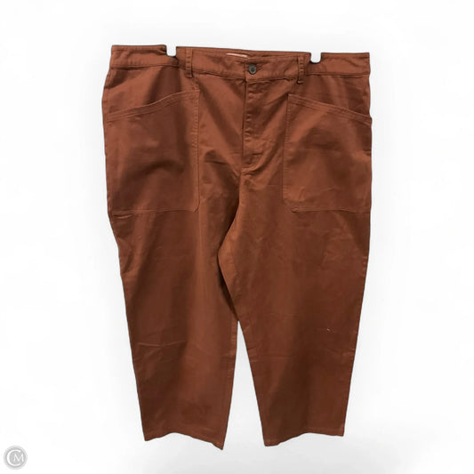 Pants Cropped By Universal Thread In Brown, Size: 20
