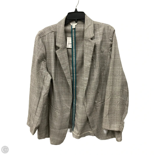 Blazer By Cato In Plaid Pattern, Size: 2x