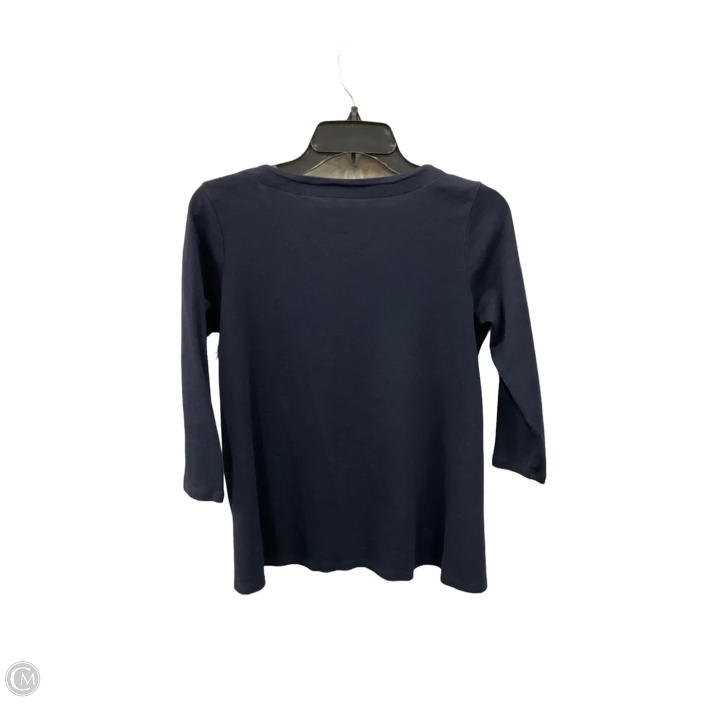 Top 3/4 Sleeve Basic By J. Jill In Navy, Size: Xsp