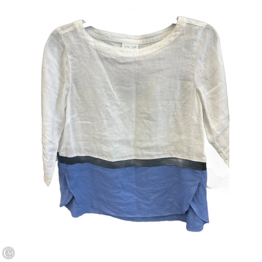 Tunic 3/4 Sleeve By J. Jill In White, Size: Xsp