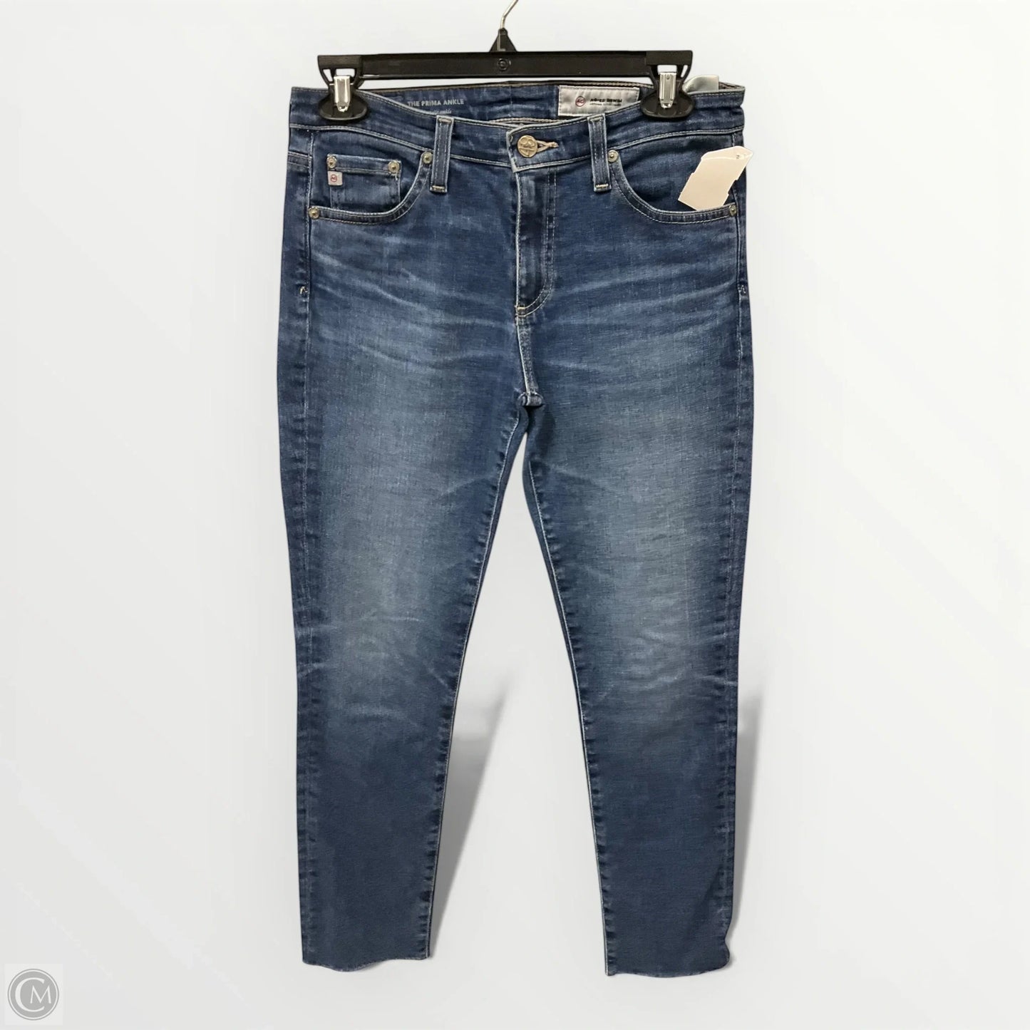 Jeans Cropped By Adriano Goldschmied In Blue Denim, Size: 4