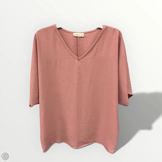 Top Short Sleeve Basic By Clothes Mentor In Pink, Size: S