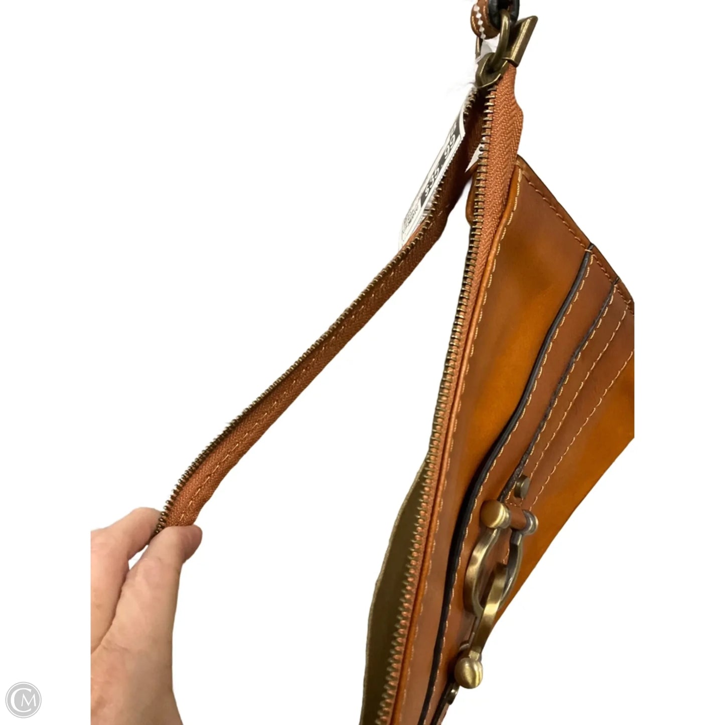 Clutch Leather By Cma, Size: Medium