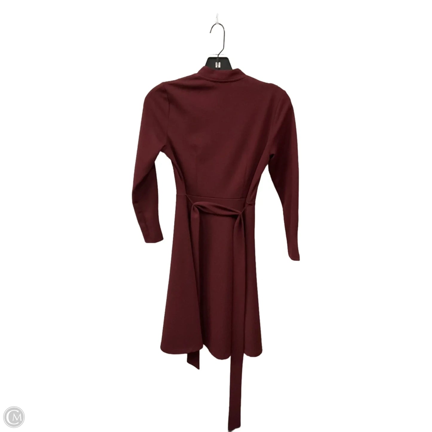 Dress Casual Midi By Ann Taylor In Maroon, Size: Xsp