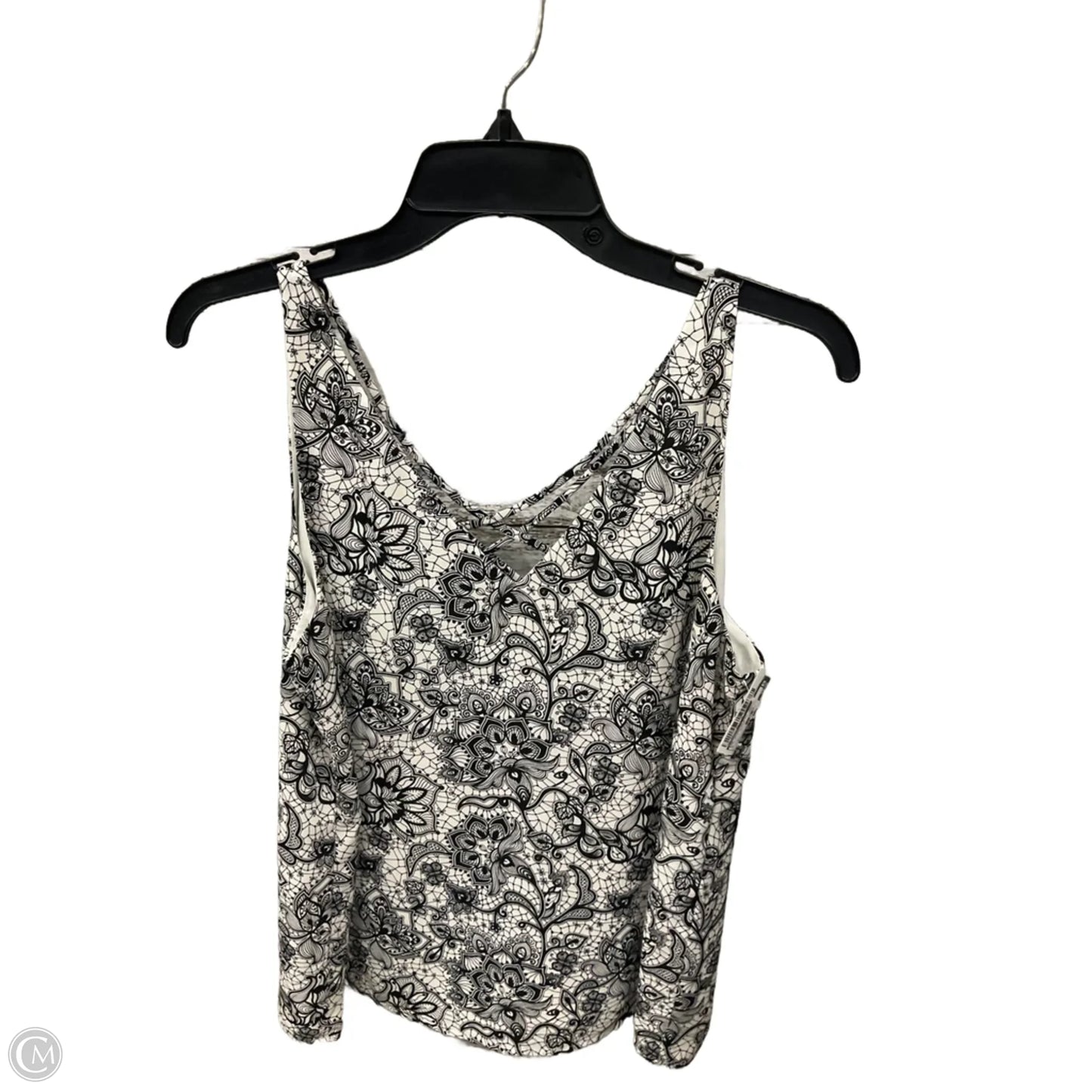 Top Sleeveless By Express In Black & White, Size: S