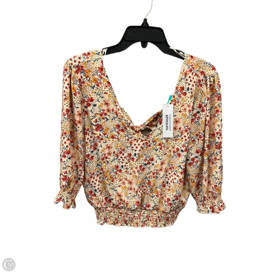 Top Long Sleeve By Clothes Mentor In Multi-colored, Size: M