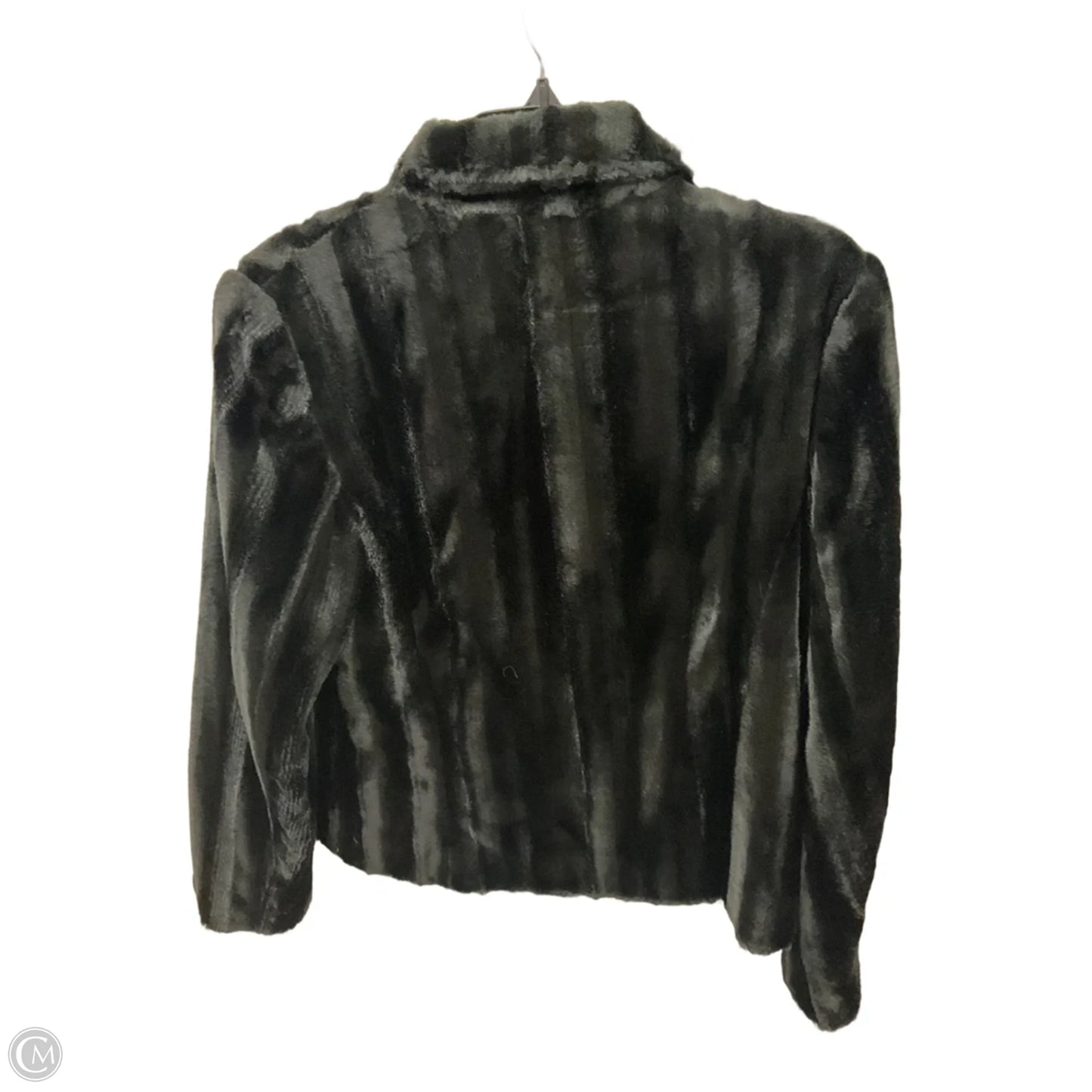 Jacket Faux Fur & Sherpa By Clothes Mentor In Black, Size: M