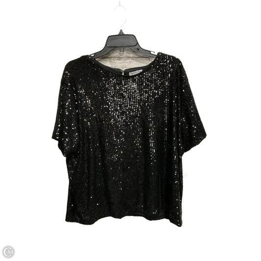 Top Short Sleeve Basic By Ophelia Roe In Black, Size: 2x