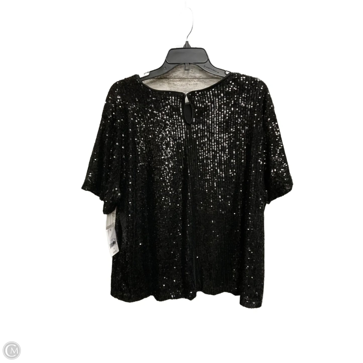 Top Short Sleeve Basic By Ophelia Roe In Black, Size: 2x