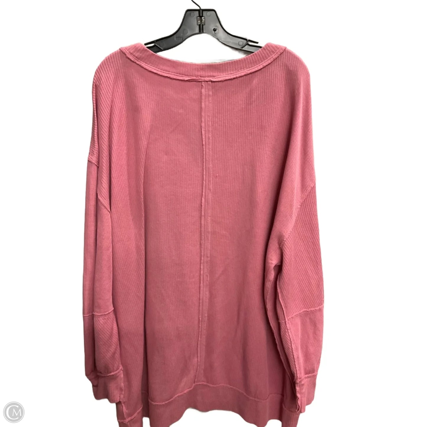 Top Long Sleeve Basic By Torrid In Pink, Size: 1x