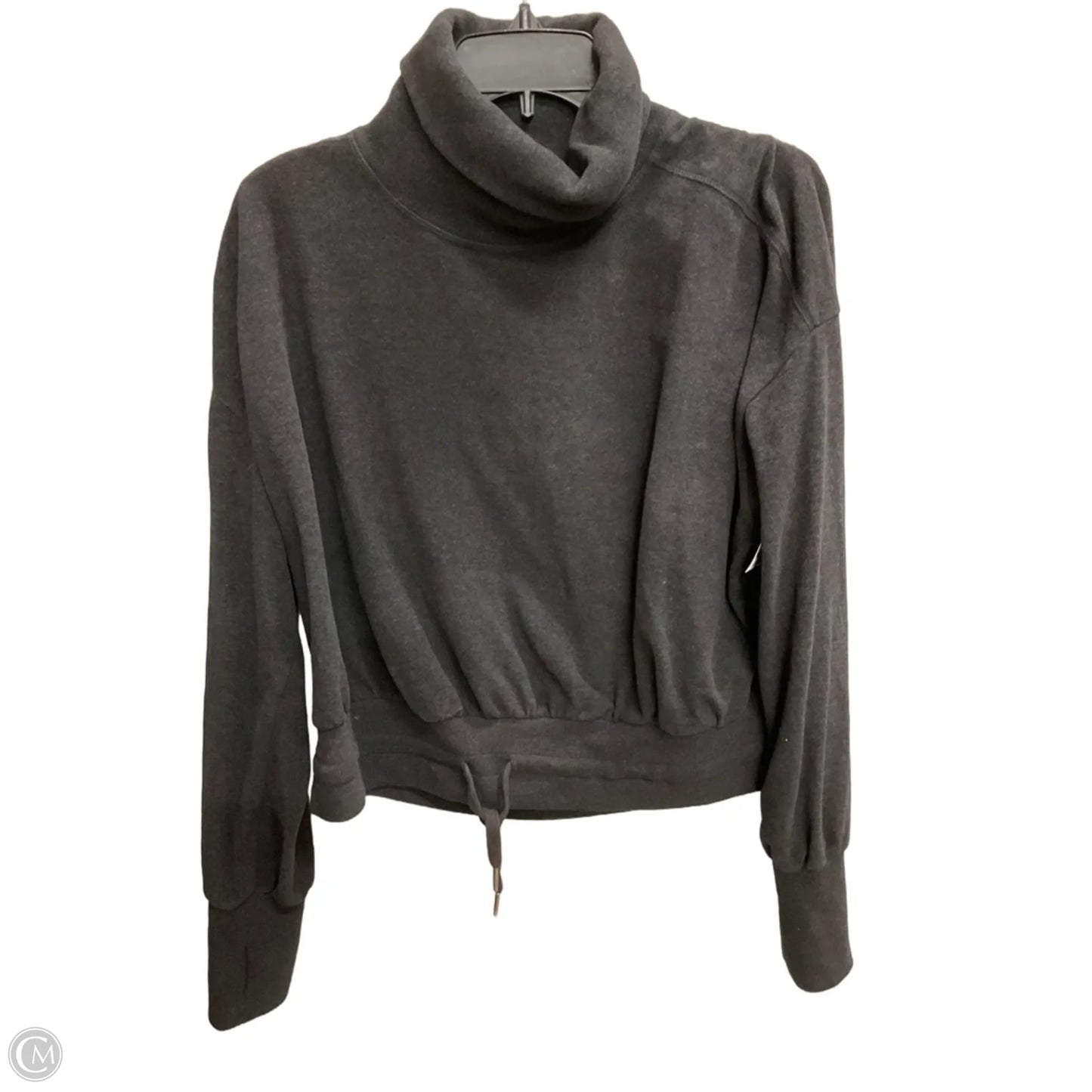 Athletic Top Long Sleeve Collar By Sweaty Betty In Black, Size: L