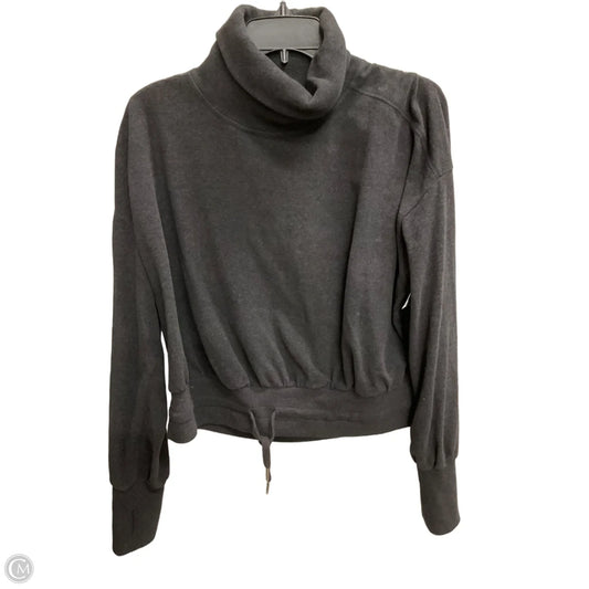 Athletic Top Long Sleeve Collar By Sweaty Betty In Black, Size: L