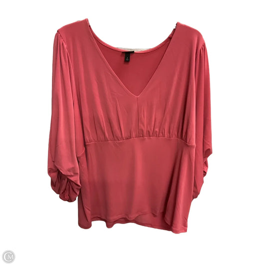 Top Long Sleeve Basic By Torrid In Pink, Size: 3x