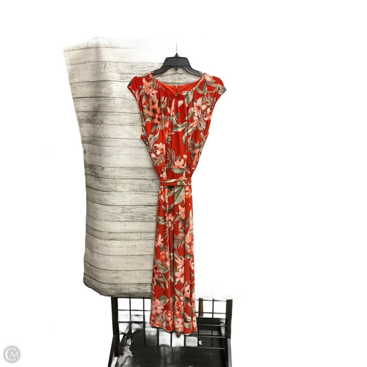 Dress Casual Maxi By Kasper In Tropical Print, Size: 1x