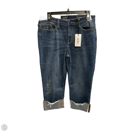 Jeans Cropped By Judy Blue In Blue Denim, Size: 10