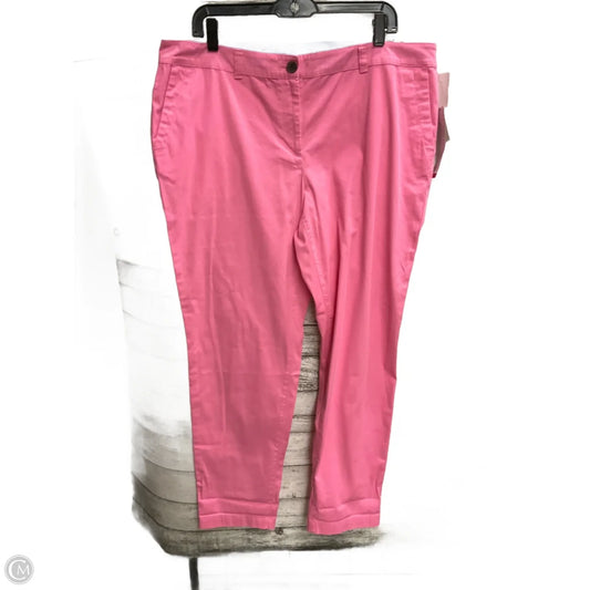 Pants Cropped By Talbots In Pink, Size: 14