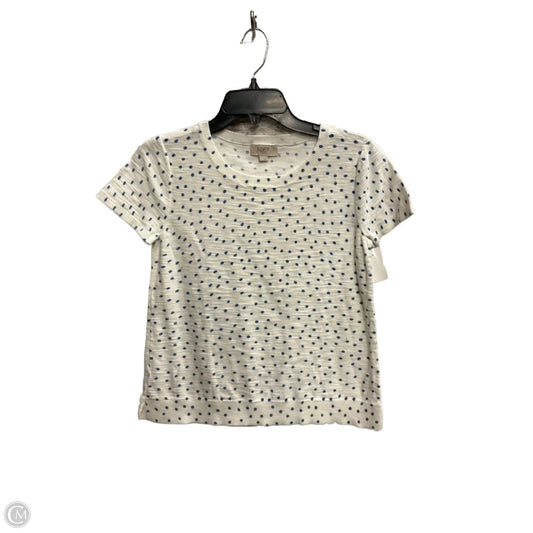 Top Short Sleeve By Loft In Polkadot Pattern, Size: S