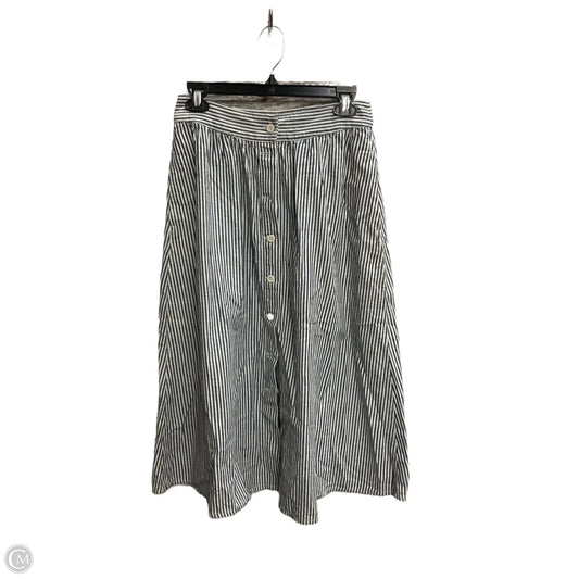 Skirt Midi By Madewell In Striped Pattern, Size: S