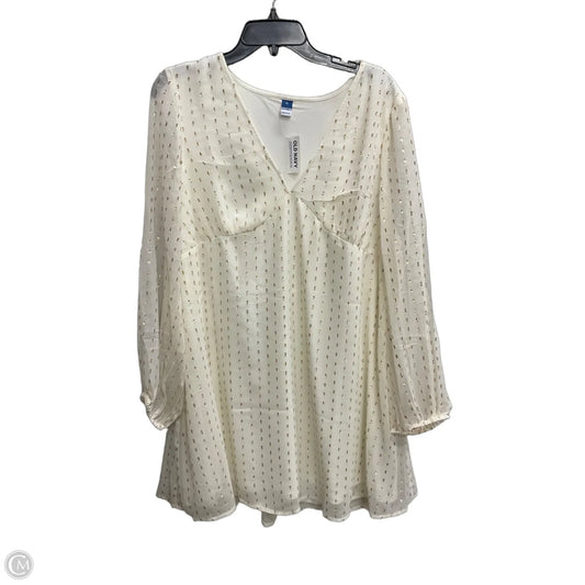Dress Casual Short By Old Navy In Cream, Size: Xl