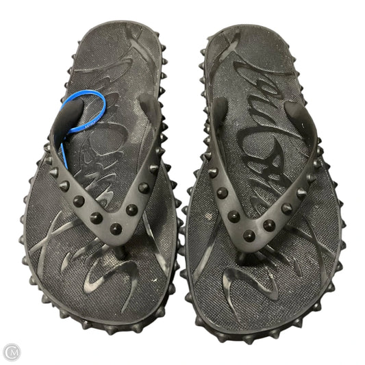 Sandals Luxury Designer By Christian Louboutin In Black, Size: 11