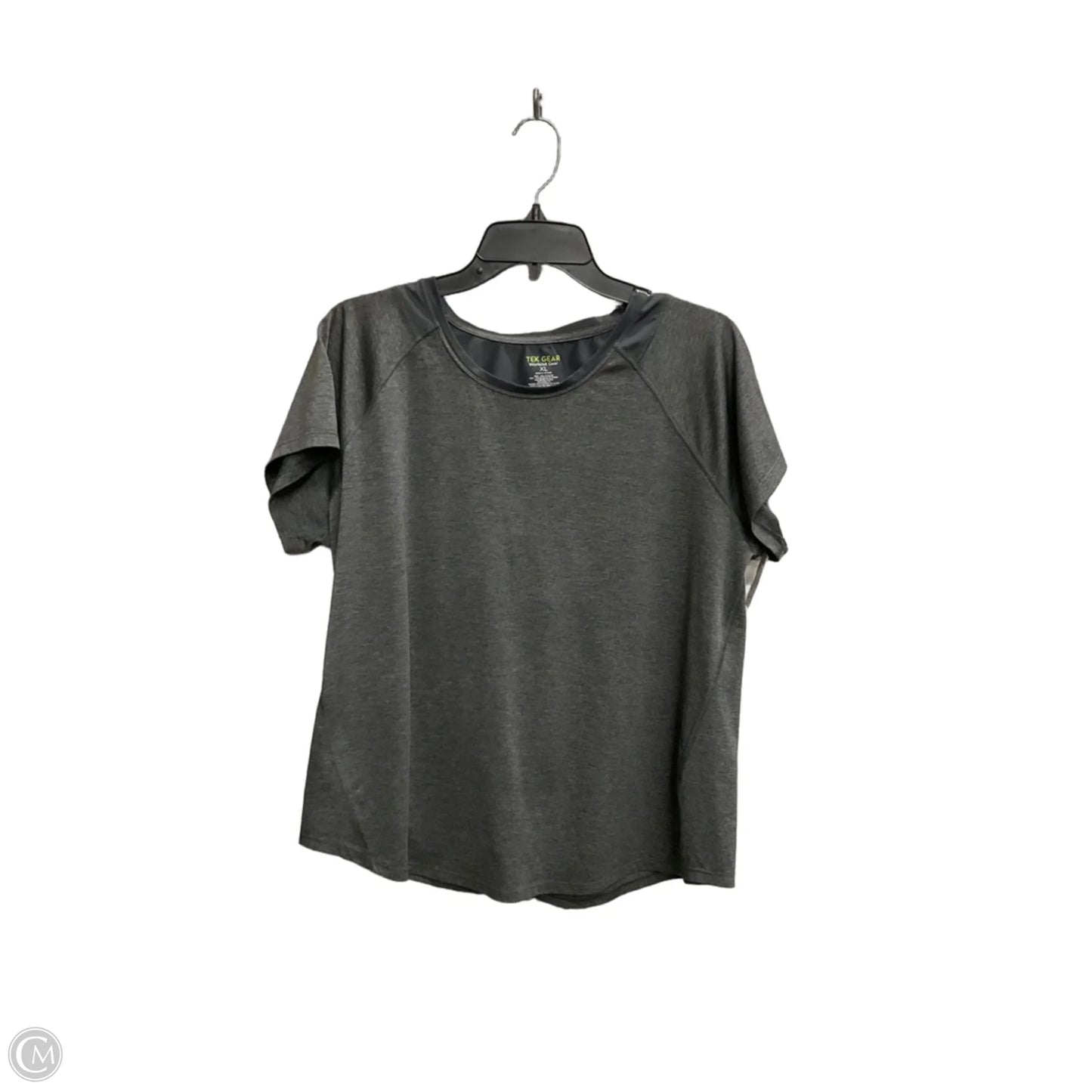 Athletic Top Short Sleeve By Tek Gear In Grey, Size: Xl