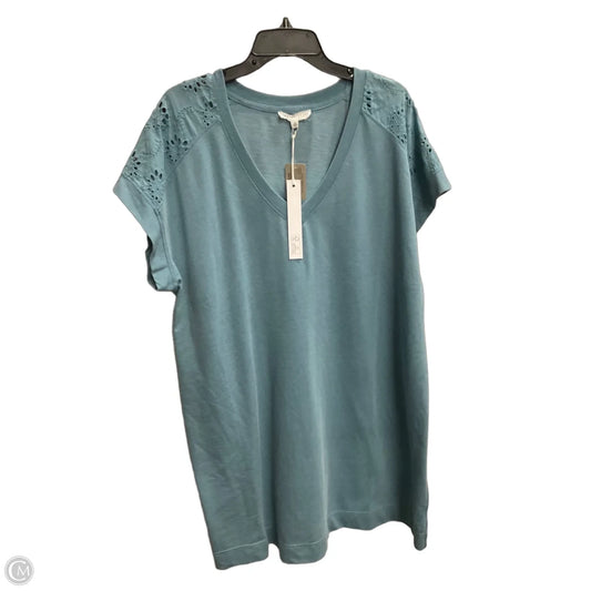 Tunic Short Sleeve By Jane And Delancey In Blue, Size: 1x