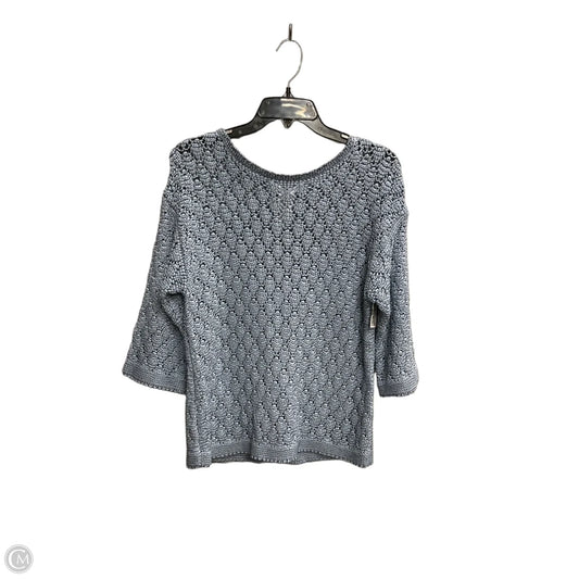 Top 3/4 Sleeve By Chicos In Blue, Size: 1x