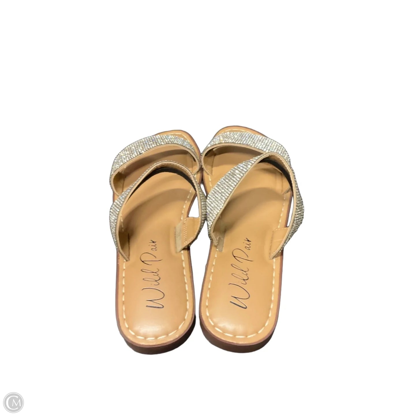 Sandals Flats By Clothes Mentor In Brown, Size: 6