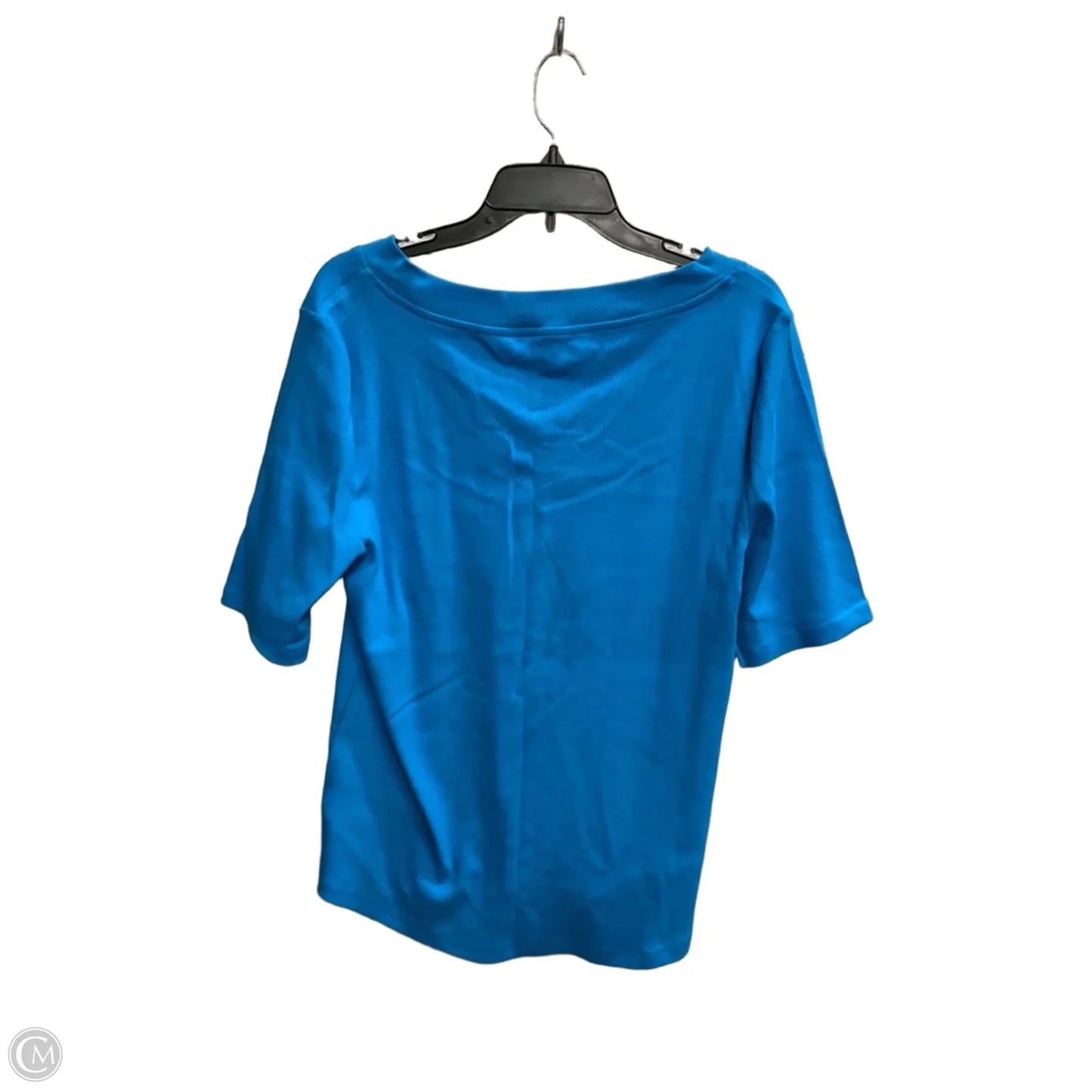 Top Short Sleeve Basic By Talbots In Blue, Size: Xl