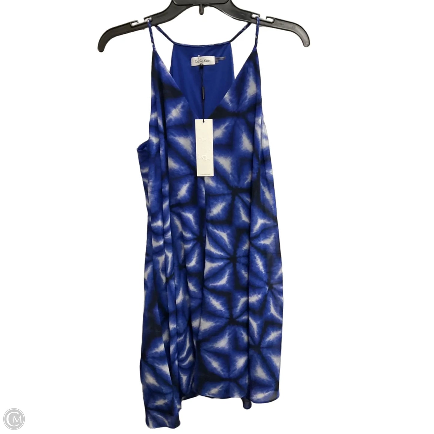 Dress Casual Short By Calvin Klein In Blue, Size: M