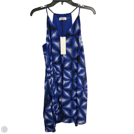 Dress Casual Short By Calvin Klein In Blue, Size: M