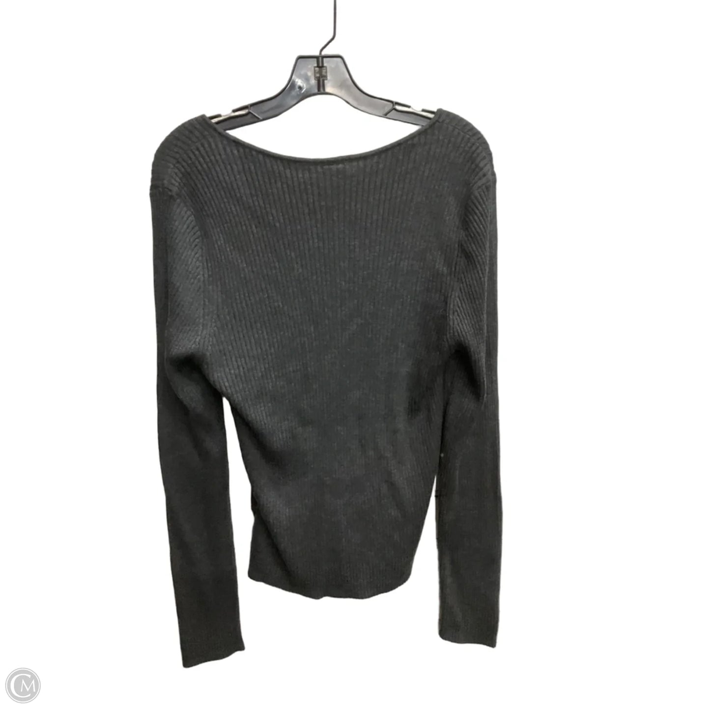 Top Long Sleeve Basic By Gap In Grey, Size: Xl