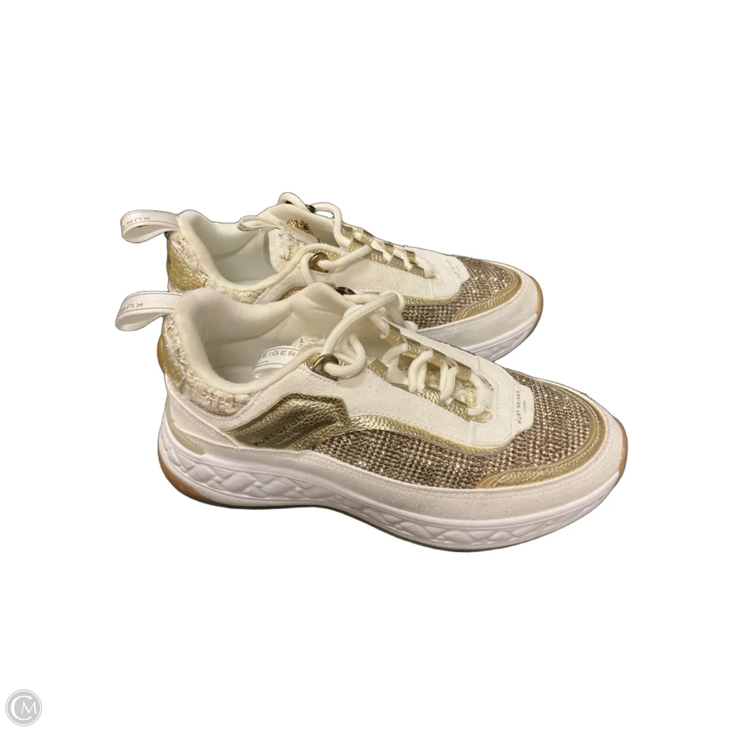 Shoes Designer By Kurt Geiger In Gold, Size: 6.5