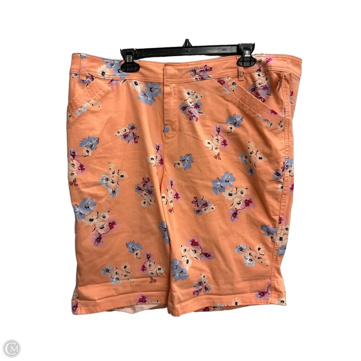 Shortalls By Lane Bryant In Floral Print, Size: 18