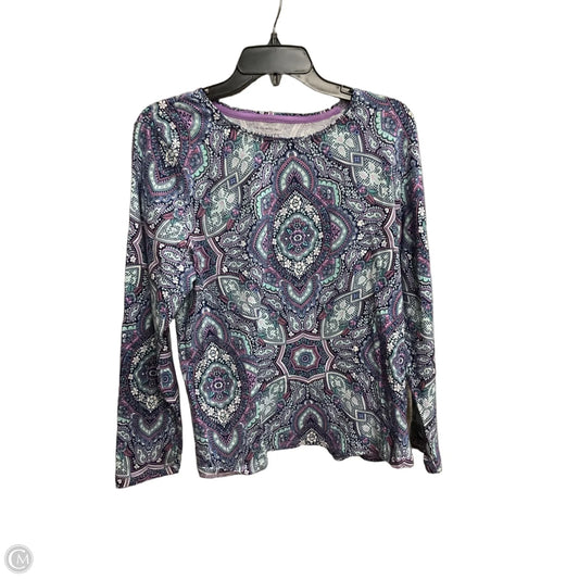 Top Short Sleeve Basic By Chicos In Grey, Size: Lp
