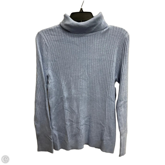 Top Long Sleeve Basic By Talbots In Blue, Size: Lp