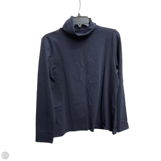 Top Long Sleeve Basic By Talbots In Navy, Size: L
