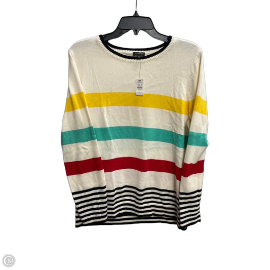 Top Long Sleeve By Talbots In Striped Pattern, Size: Lp