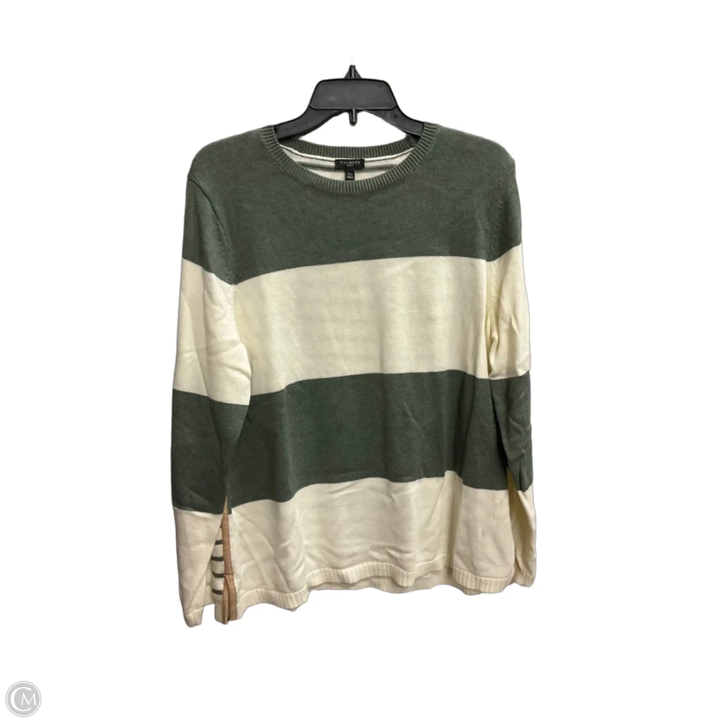 Top Long Sleeve By Talbots In Striped Pattern, Size: Xlp