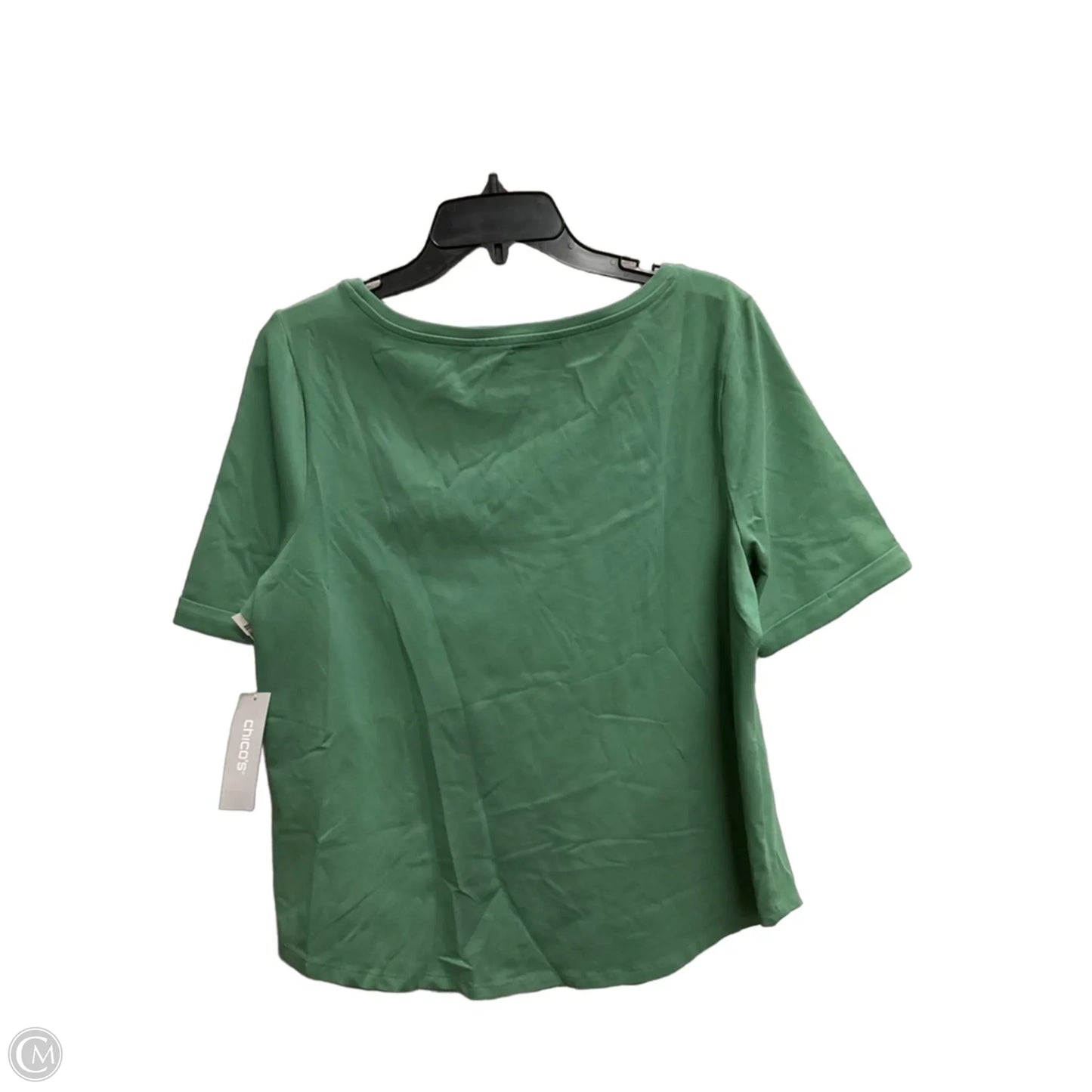 Top Short Sleeve Basic By Chicos In Green, Size: L