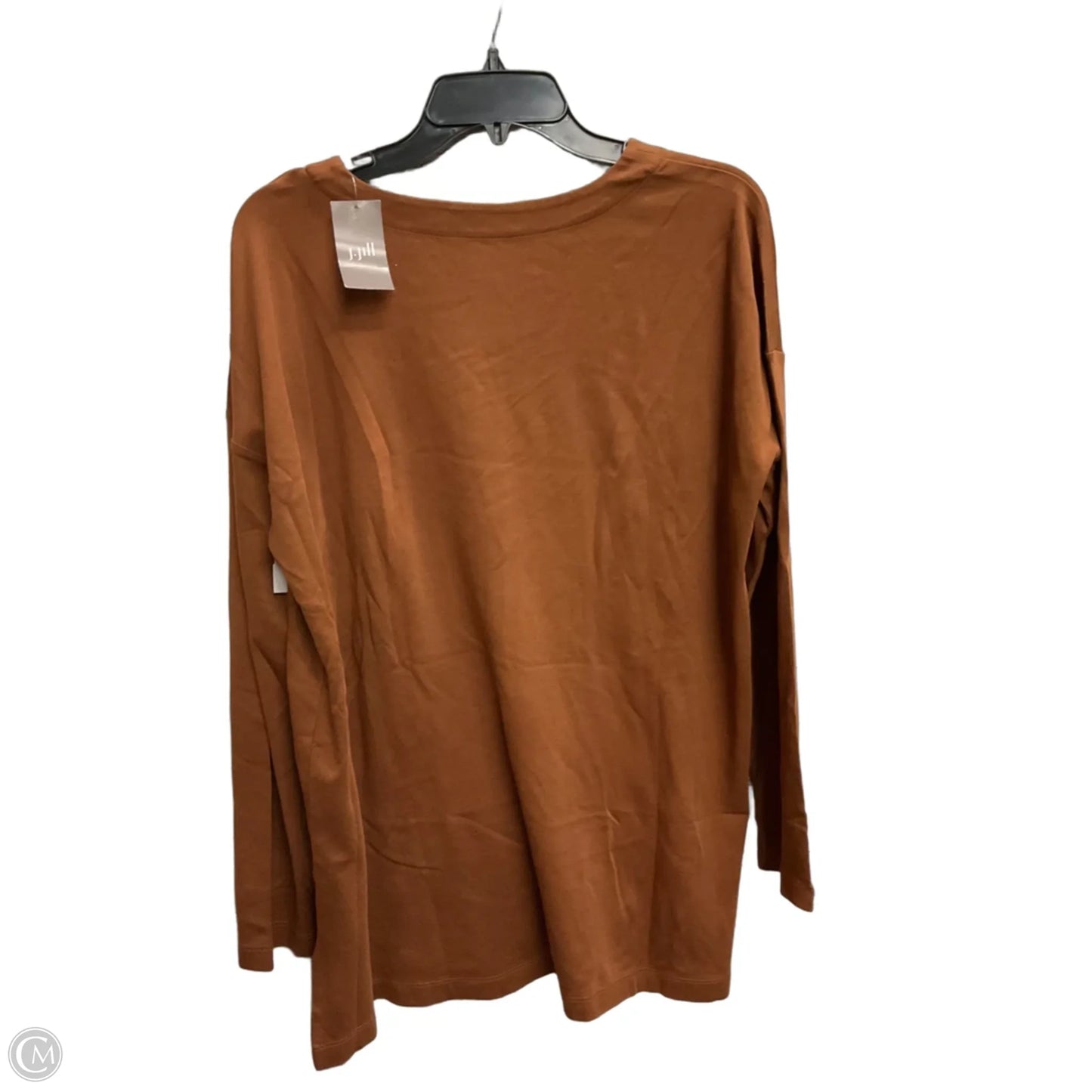 Top Long Sleeve Basic By J. Jill In Brown, Size: L