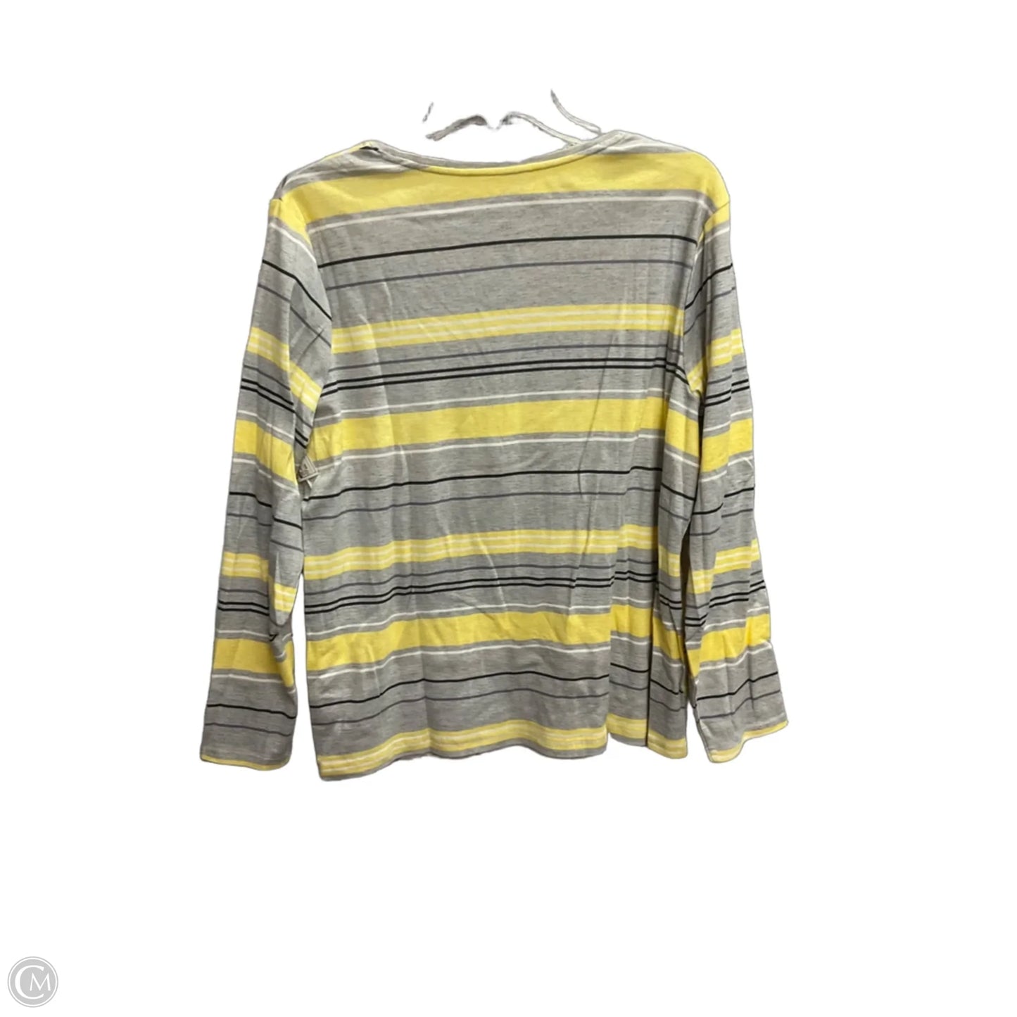 Top Long Sleeve By Croft And Barrow In Striped Pattern, Size: Xxl