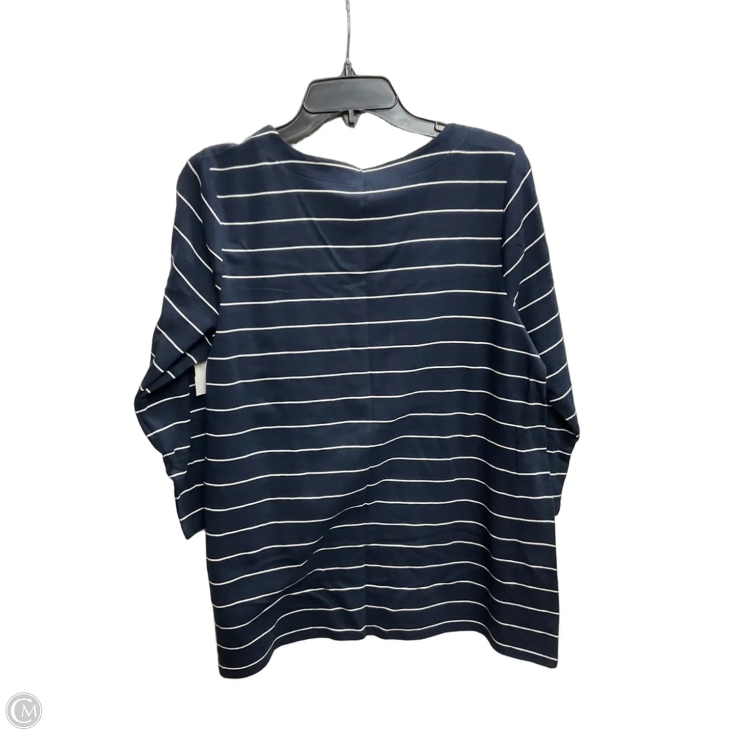 Top Long Sleeve By J. Jill In Striped Pattern, Size: L