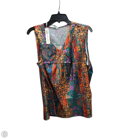 Top Sleeveless By Clothes Mentor In Multi-colored, Size: 2x