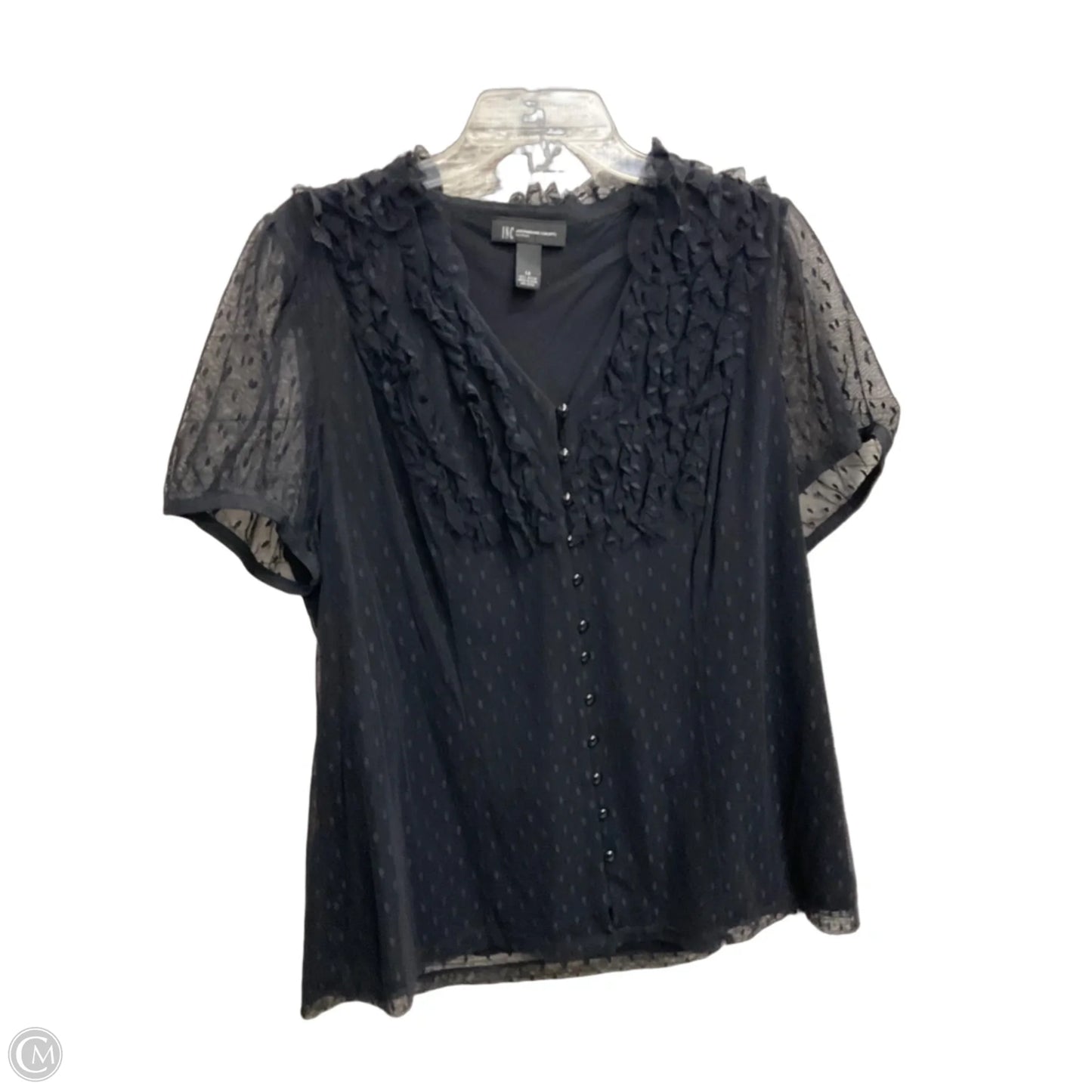 Top Sleeveless Basic By Inc In Black, Size: 1x