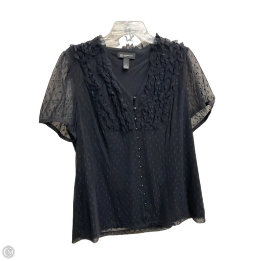 Top Sleeveless Basic By Inc In Black, Size: 1x